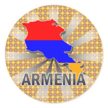 Armenia Flag Map 2.0 Sticker