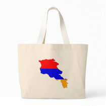 Armenia flag map canvas bags