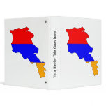 Armenia Flag Map full size Vinyl Binder