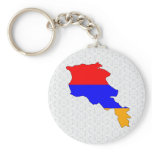 Armenia Flag Map full size Keychain