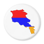 Armenia Flag Map full size magnets