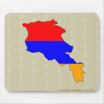 Armenia Flag Map full size Mousepad