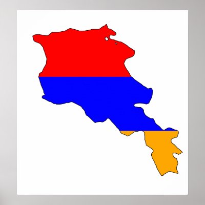 Armenia Flag Map full size Print by representmycountry