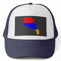 Armenia flag map mesh hats