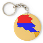 Armenia flag map keychain