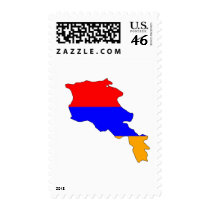 Armenia flag map stamps