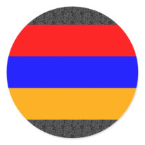 Armenia Flag Round Sticker
