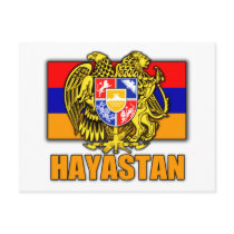 Armenia Hayastan Coat of Arms Post Card