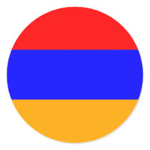 Armenia High quality Flag Round Sticker