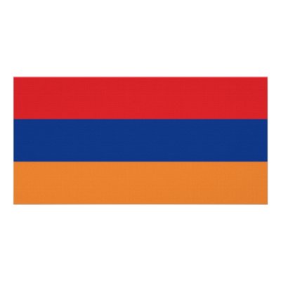 Armenia National Flag Personalized Photo Card by All_Flags