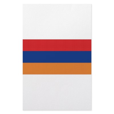 Armenia National Flag Stationery Paper by All_Flags