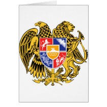 Armenia Official Coat Of Arms Heraldry Symbol Card