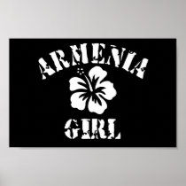 Armenia Pink Girl Poster