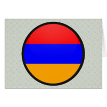 Armenia quality Flag Circle Greeting Cards