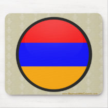 Armenia quality Flag Circle Mouse Pad