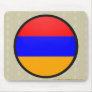 Armenia quality Flag Circle Mouse Pad