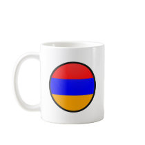 Armenia quality Flag Circle Coffee Mugs