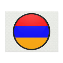 Armenia quality Flag Circle Postcard