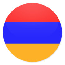 Armenia quality Flag Circle Round Stickers