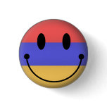 Armenia Smiley Pinback Buttons
