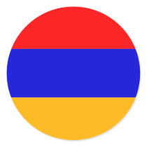 armenia round sticker