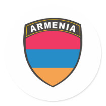 Armenia Round Sticker