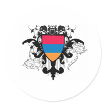 Armenia Round Sticker