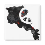 Armenia Trendy Peace Sign with Armenian map magnets