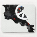 Armenia Trendy Peace Sign with Armenian map Mousepad