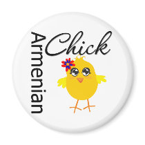 Armenian Chick Fridge Magnet