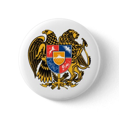 Armenian Coat of Arms Buttons by kamranistan