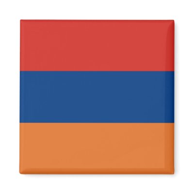 Armenian Flag Refrigerator Magnet by penance76