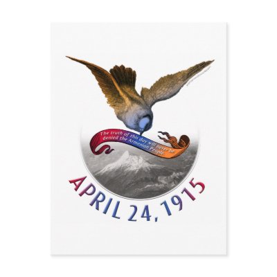 Armenian Genocide Remembrance Post Card by graphiqArmenia