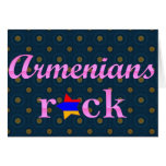 Armenians Rock - Cute Pink Greeting Card