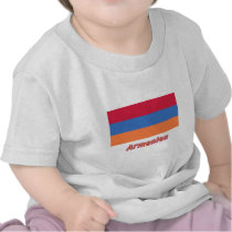 Armenien Flagge mit Namen t-shirts