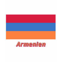 Armenien Flagge mit Namen t-shirts