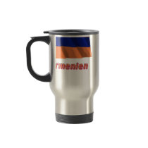 Armenien Fliegende Flagge mit Namen mugs