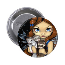 "Armful of Ferrets" Button
