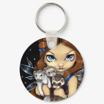 "Armful of Ferrets" Keychain by strangeling "Armful of Ferrets" Keychain