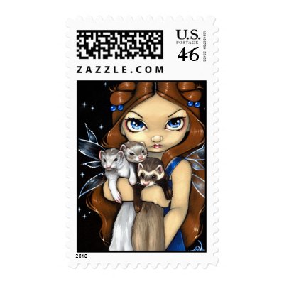 "Armful of Ferrets" Stamp by strangeling