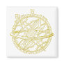 Armillary sphere refrigerator magnets