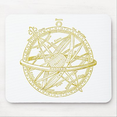 Armillary sphere mouse mats by nakedzealot