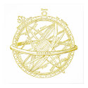 Armillary sphere posters