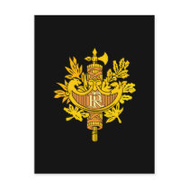 Armoiries République Coat of Arms Post Card