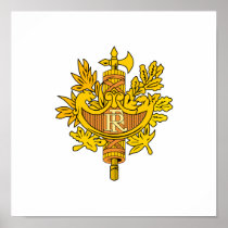Armoiries République Coat of Arms Posters