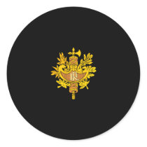 Armoiries République Coat of Arms Round Sticker