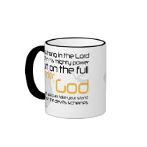 Armor of God Christian sexual purity coffee mug