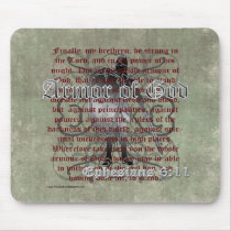 Armor of God, Ephesians 6:10-18, Christian Soldier Mousepad