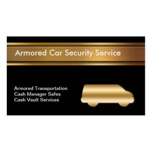 Armored Car Business Cards