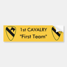 Military Bumper on Division Bumper Stickers  1st Cavalry Division Bumper Sticker Designs